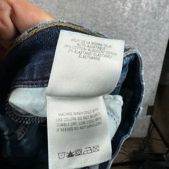 Hudson Jeans Womens Size 27 Tally Skinny Dark Wash Stretch Fray Hem - Picture 7 of 8